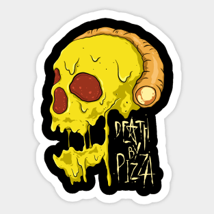 Death By Pizza Sticker